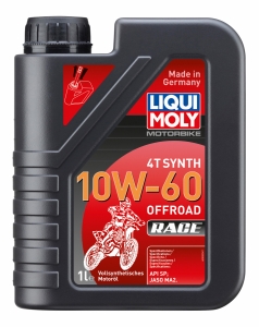 LIQUI MOLY Motociklu sintētiskā eļļa 4T 10W-60 Offroad Race  1L