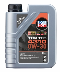 LIQUI MOLY Motoreļļa Top-Tec 4310 0W-30 1L