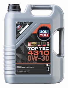 LIQUI MOLY Motoreļļa Top-Tec 4310 0W-30 5L