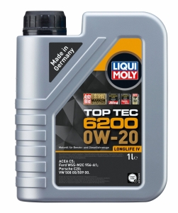 LIQUI MOLY Motoreļļa Top-Tec 6200 0W-20 1L